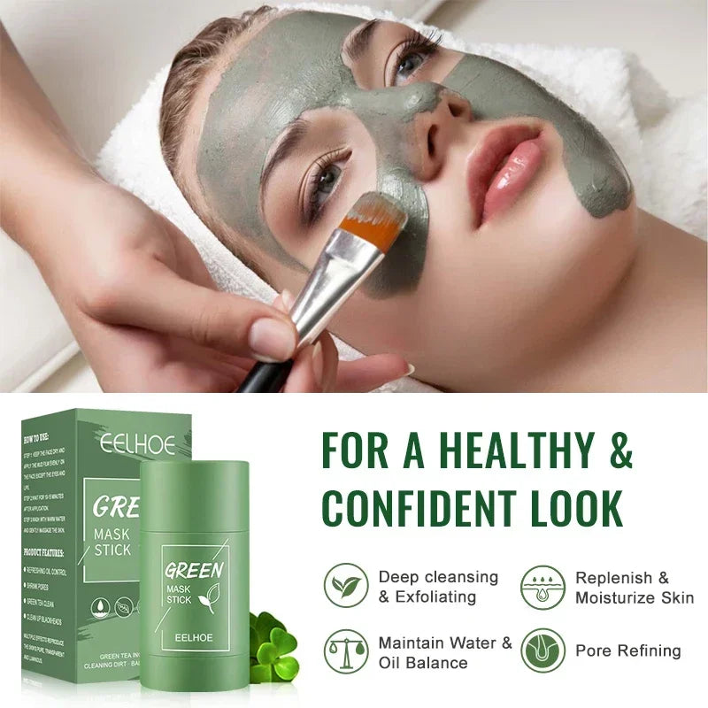 Green Tea Mask Acne Treatment and Brightening Matcha Clay Mud Mask